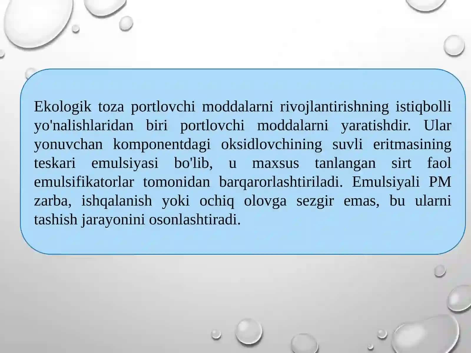 Emulsiyali portlovchi moddalar 4