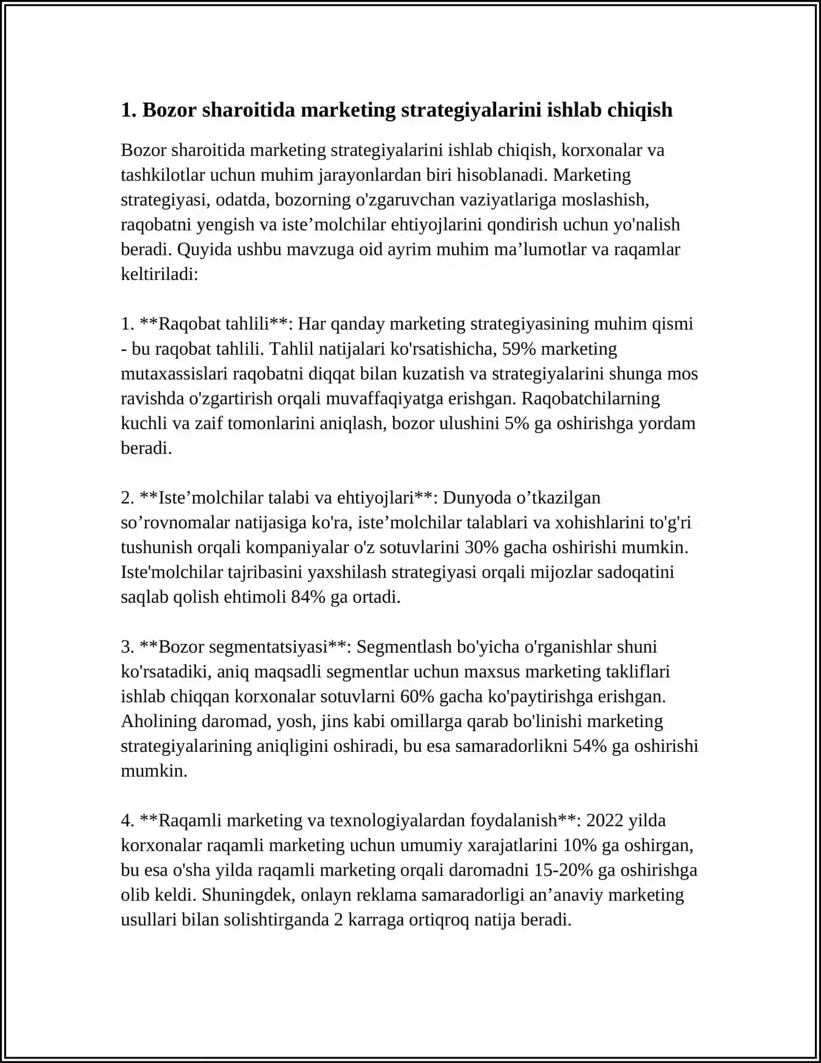 BOZOR SHAROITIDA MARKETINGNING AHAMIYATI 4
