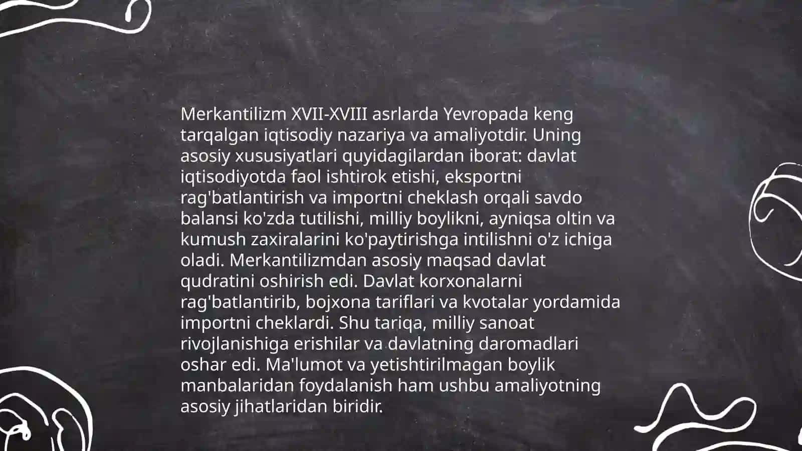 Ilk merkantilizm iqtisodiy ta'limotining mohiyati va ahamiyati 4