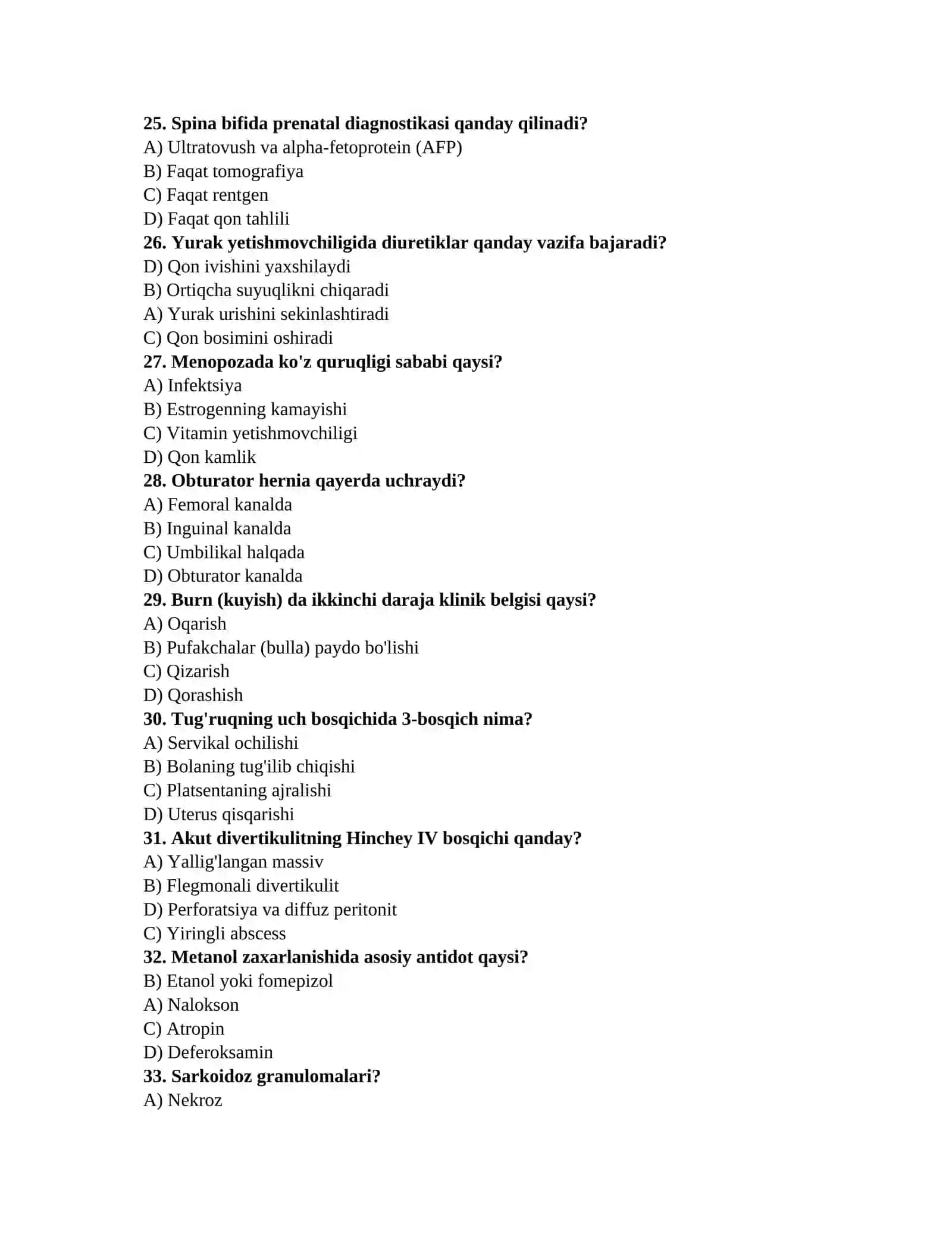 Endokrinolog testlari 4