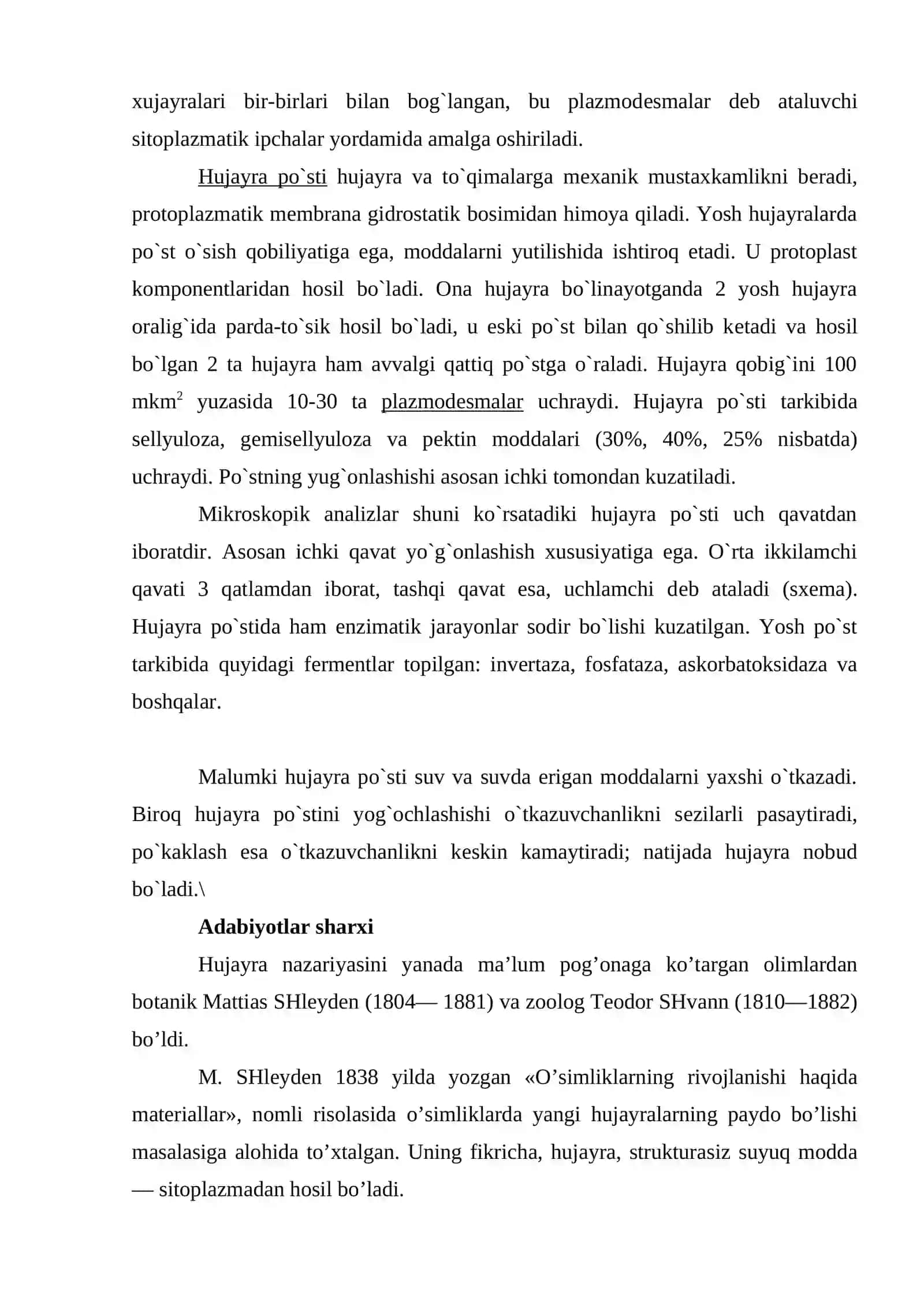 Hujayra tuzilmalarining biogenezi 4