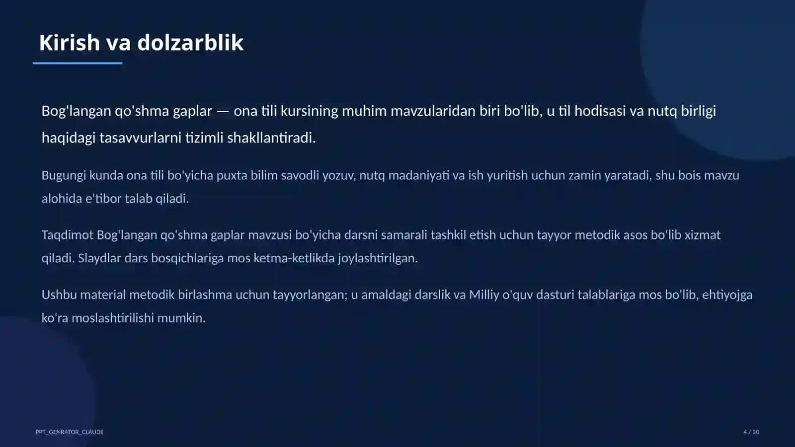 Bog'langan qo'shma gaplar (9-sinf) 4