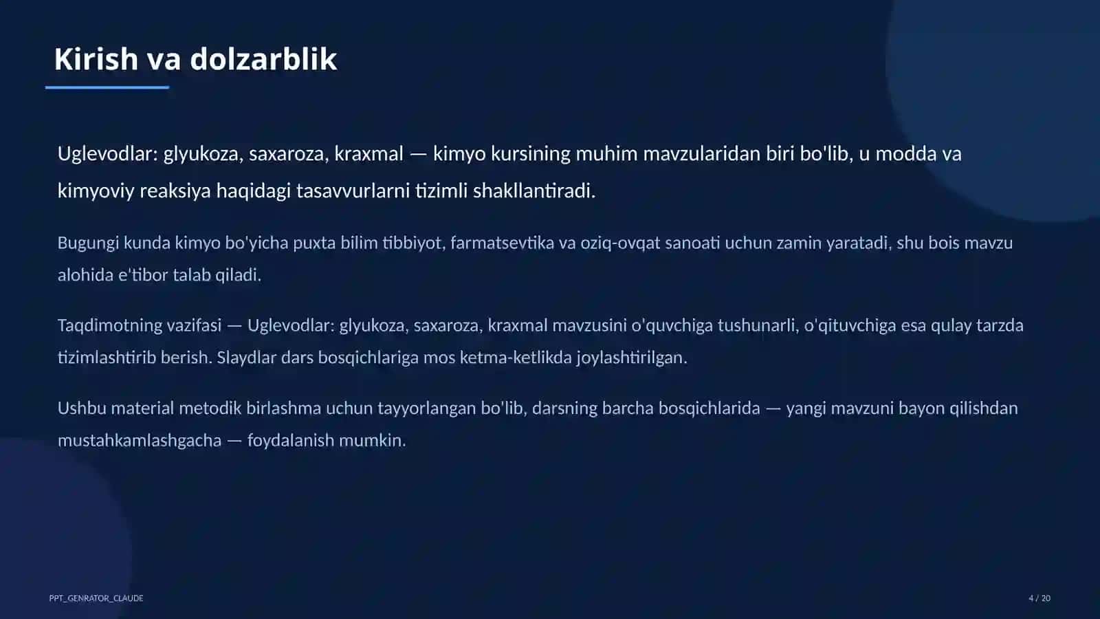 Uglevodlar: glyukoza, saxaroza, kraxmal (11-sinf) 4