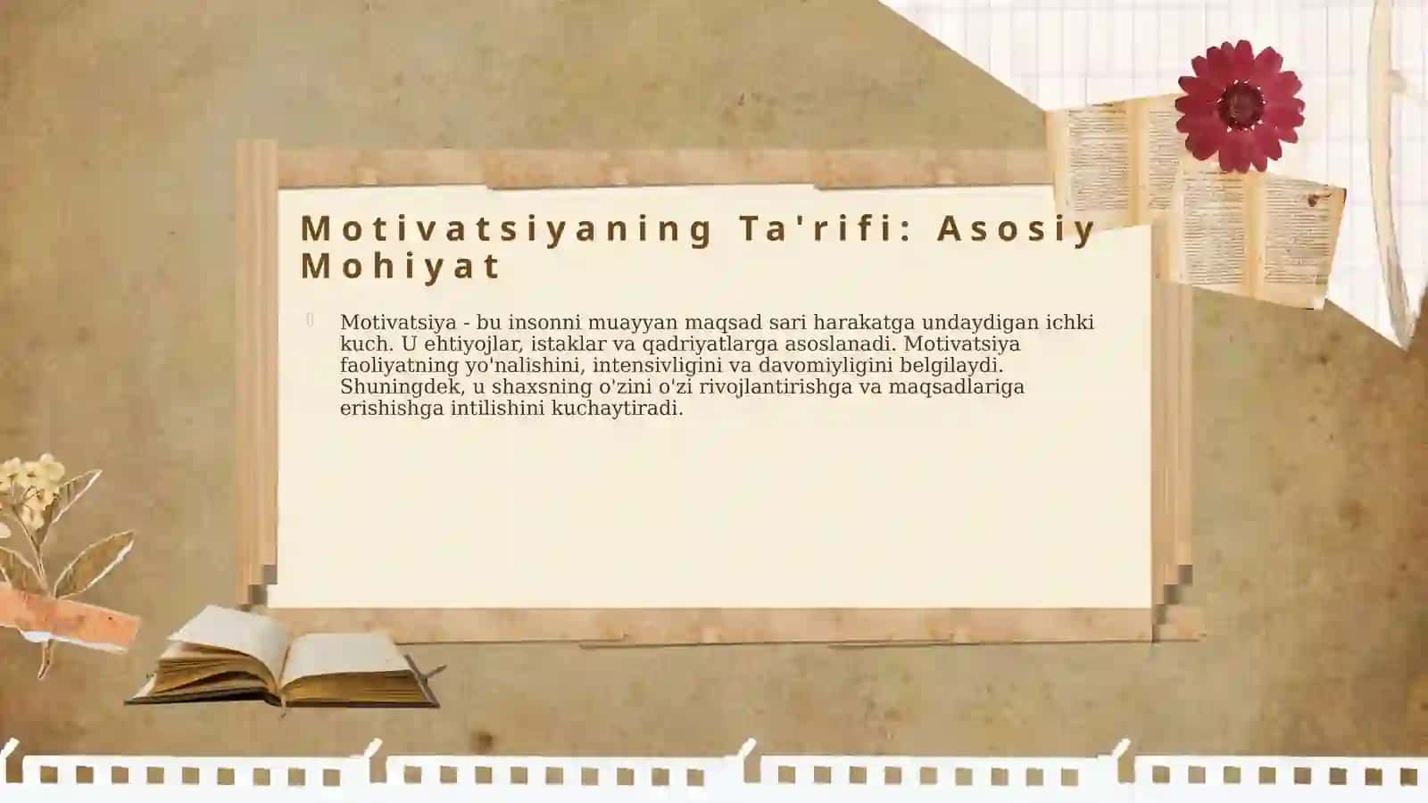 Motivatsiya va Ehtiyoj 4