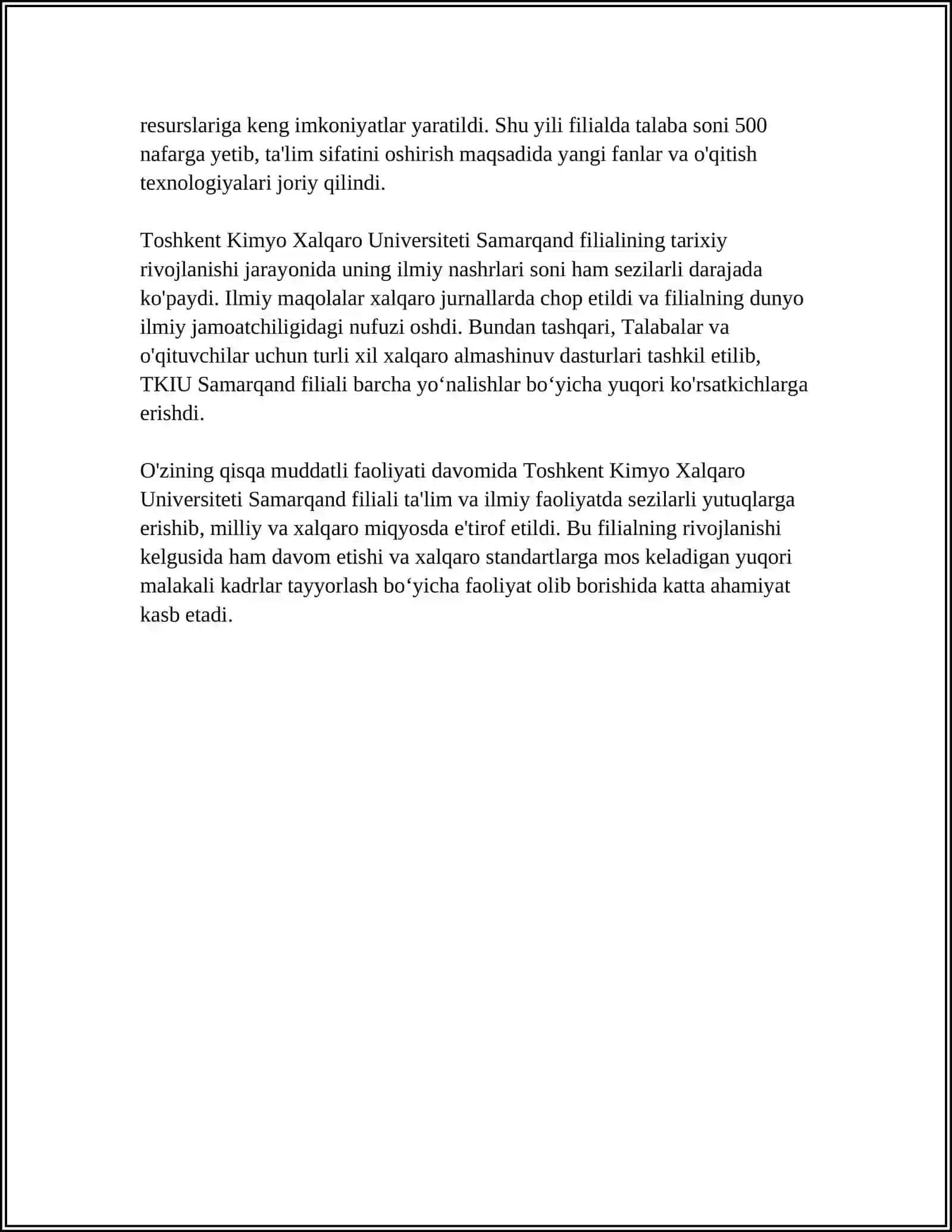 Toshkent Kimyo Xalqaro Universiteti Samarqand Filiali 4