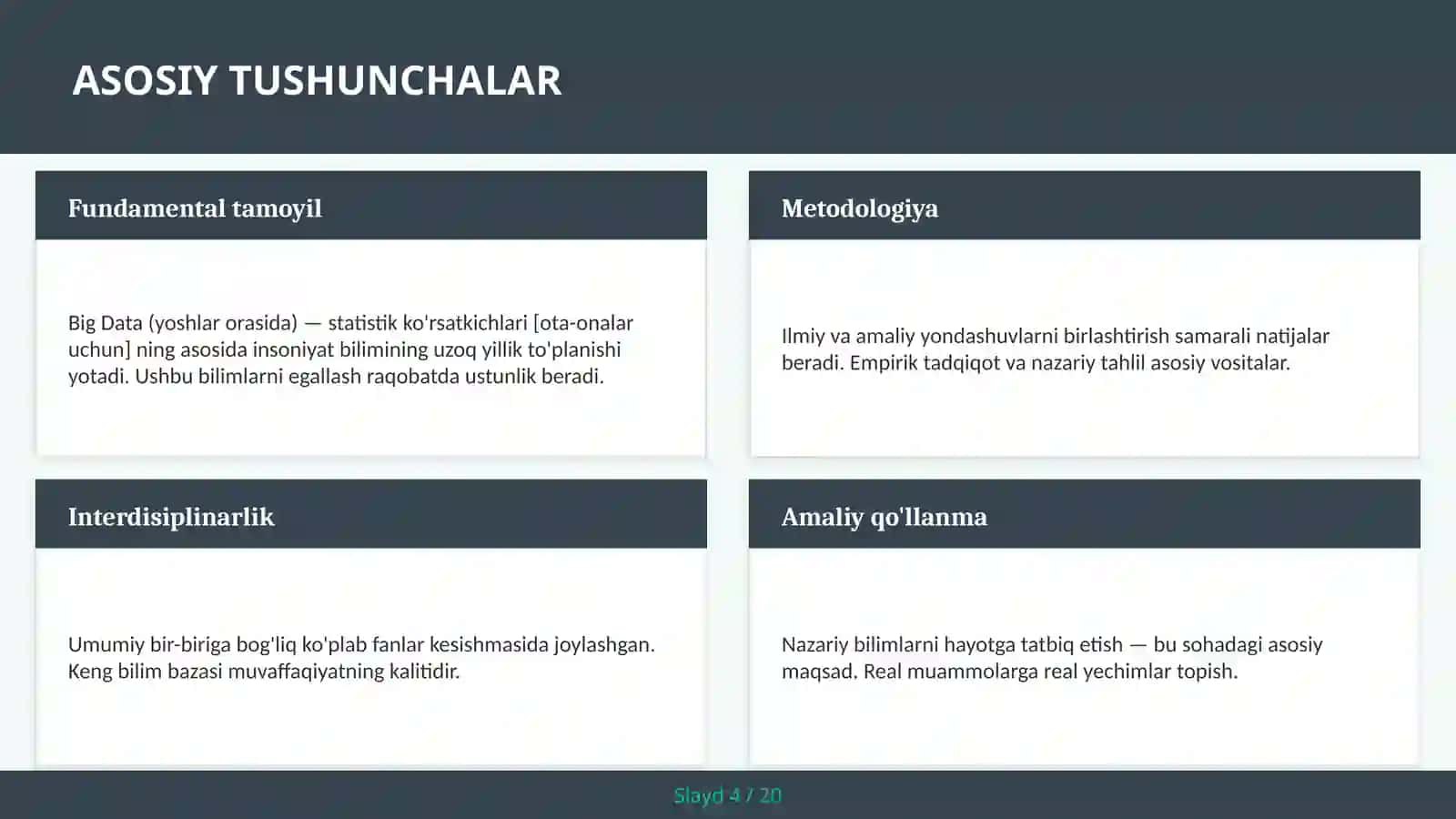 BIG DATA (YOSHLAR ORASIDA) — STATISTIK KO'RSATKICHLARI [OTA-ONALAR UCHUN] 4