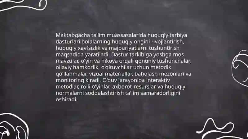 Maktabgacha yoshdagi bolalarning huquqiy ta'limi 4