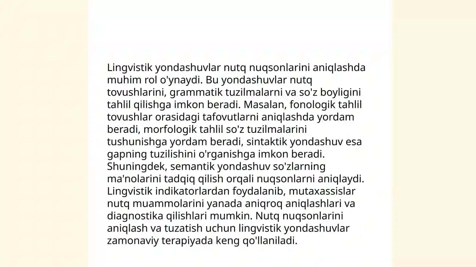 Tilshunoslikning logopediya va defektologiya bilan munosabati 4