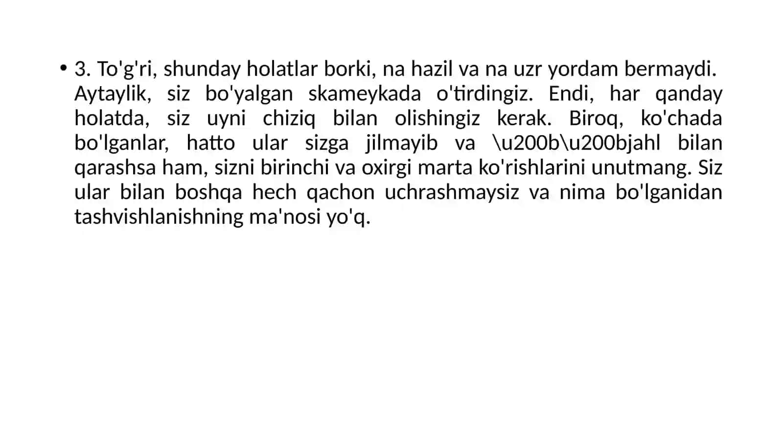 Tasodifiy noqulay holatlar 4
