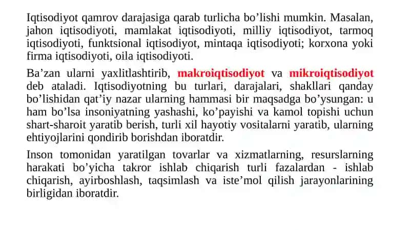 Iqtisodiyot nazariyasi 4