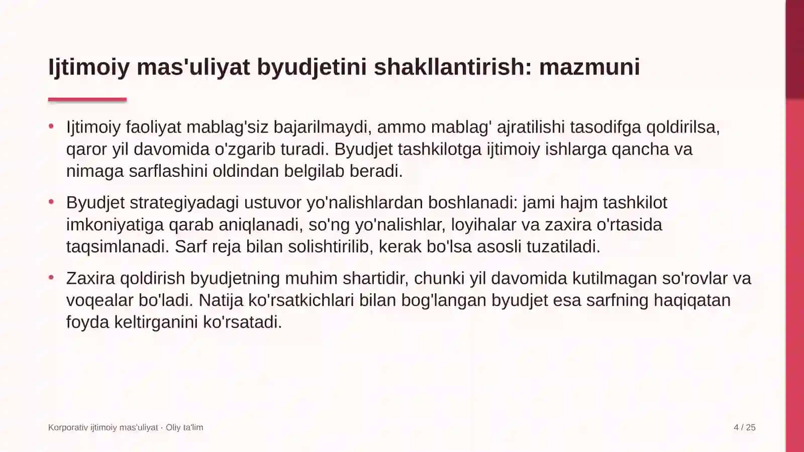 mikroelektronika sohasida ijtimoiy mas'uliyat byudjetini shakllantirish 6612 4