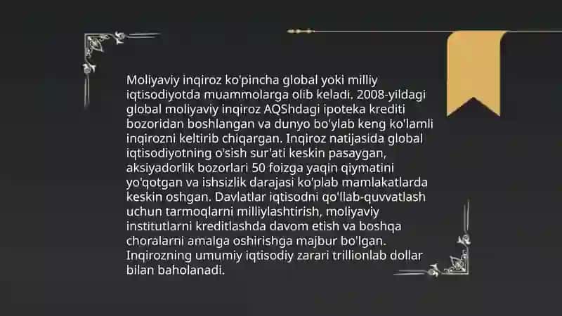 Iqtisodiy inqiroz turlari 4