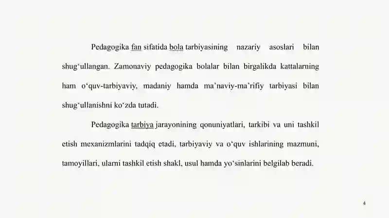 Pedagogika faning predmeti tadqiqot metodlari 4