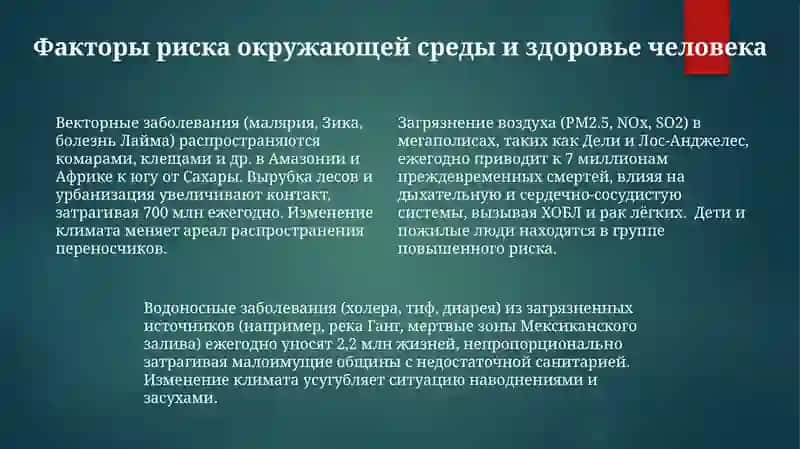 Экологические заболевания человека и экологическая безопасность человека 4