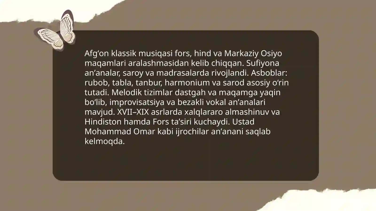 Afgʻoniston musiqa madaniyati 4