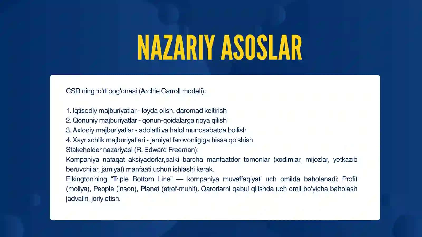 Korparativ boshqaruvda ijtimoiy masʼuliyat va barqarorlik 4
