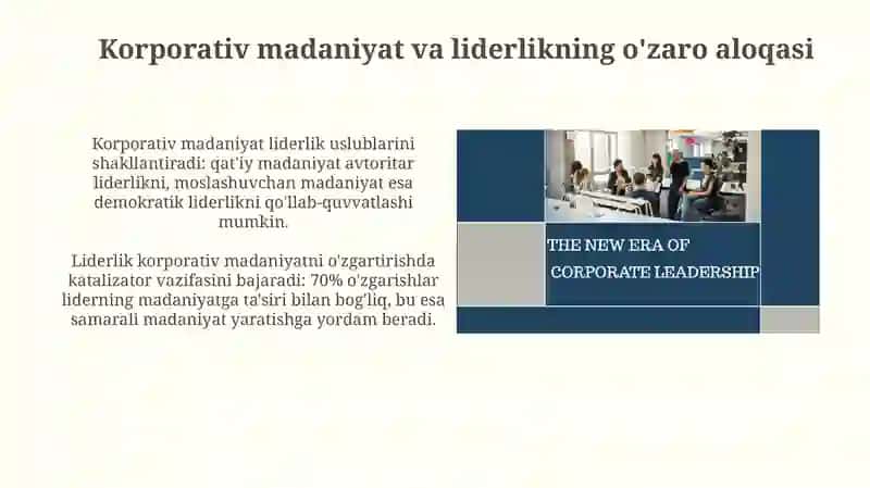 Korporativ madaniyat validerlikkontseptsiyasi 4