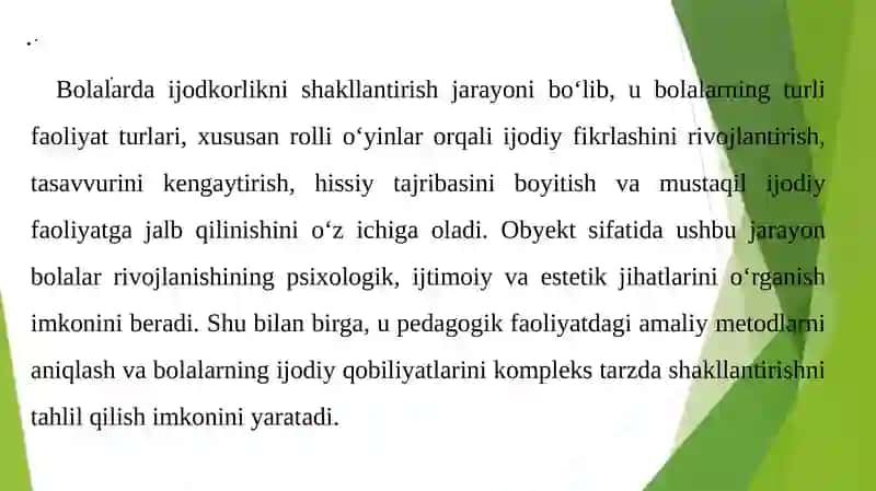 Bolalarda rolli oʻyinlar orqali ijodkorlikni rivojlantirish 4