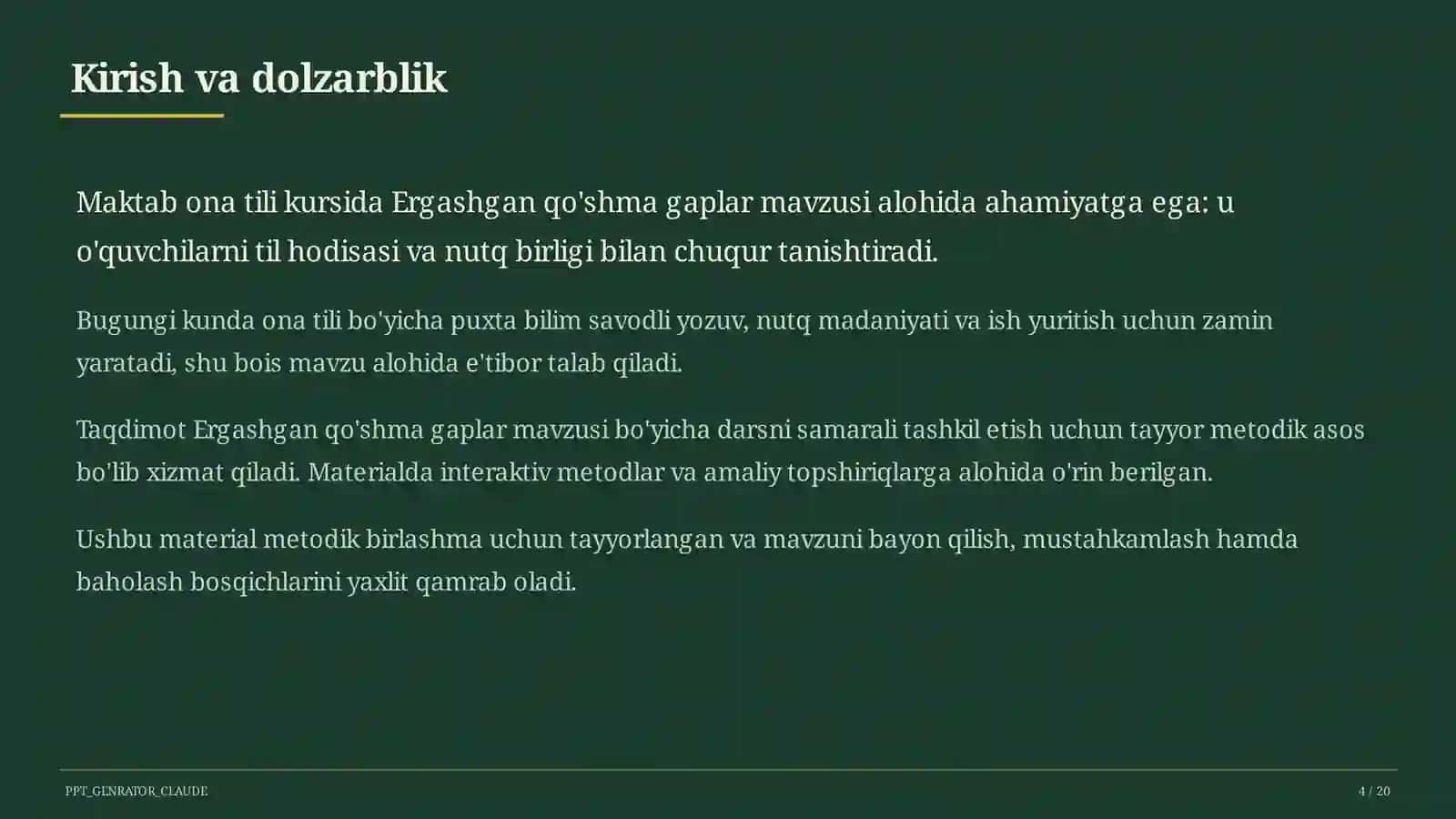 Ergashgan qo'shma gaplar (9-sinf) 4