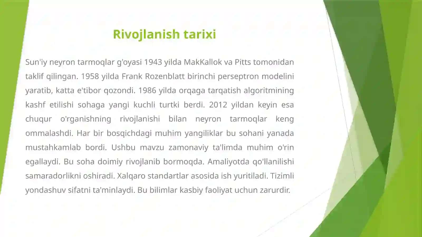 Neyron tarmoqlar va ularning ishlash prinsi 4