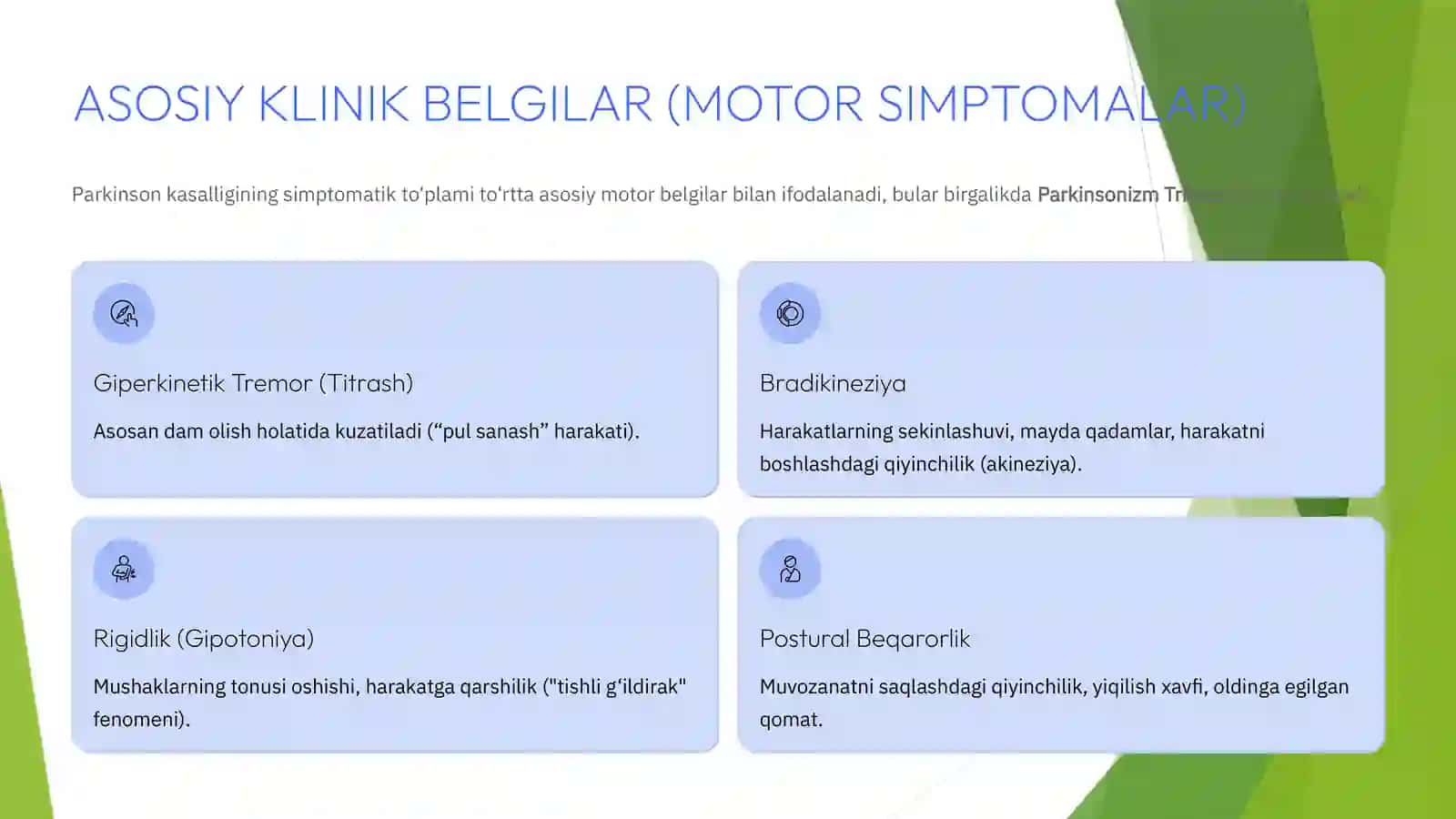 PARKINSON KASALLIGIDA QO‘LLANILADIGAN DORILAR 4