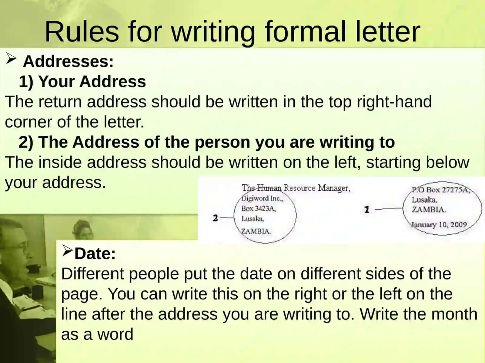 How to write formal letters 4