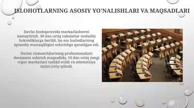 Mustaqillik yillarida davlat boshqaruvi tizimida amalga oshirilgan islohotlar 4