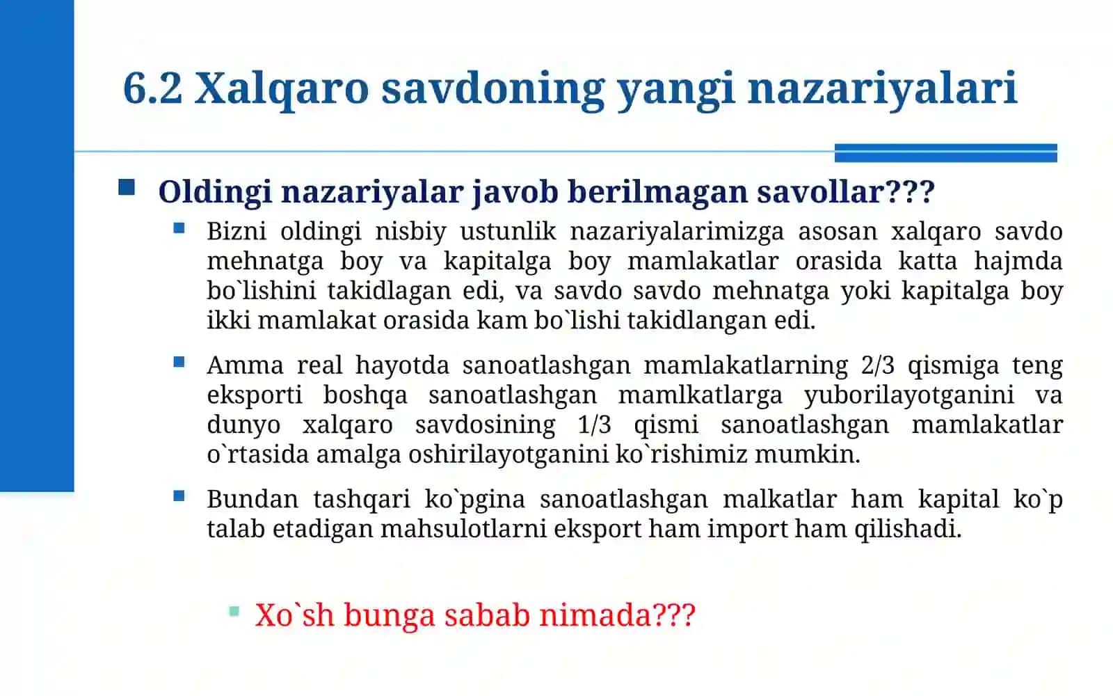 Xalqaro Savdo 4