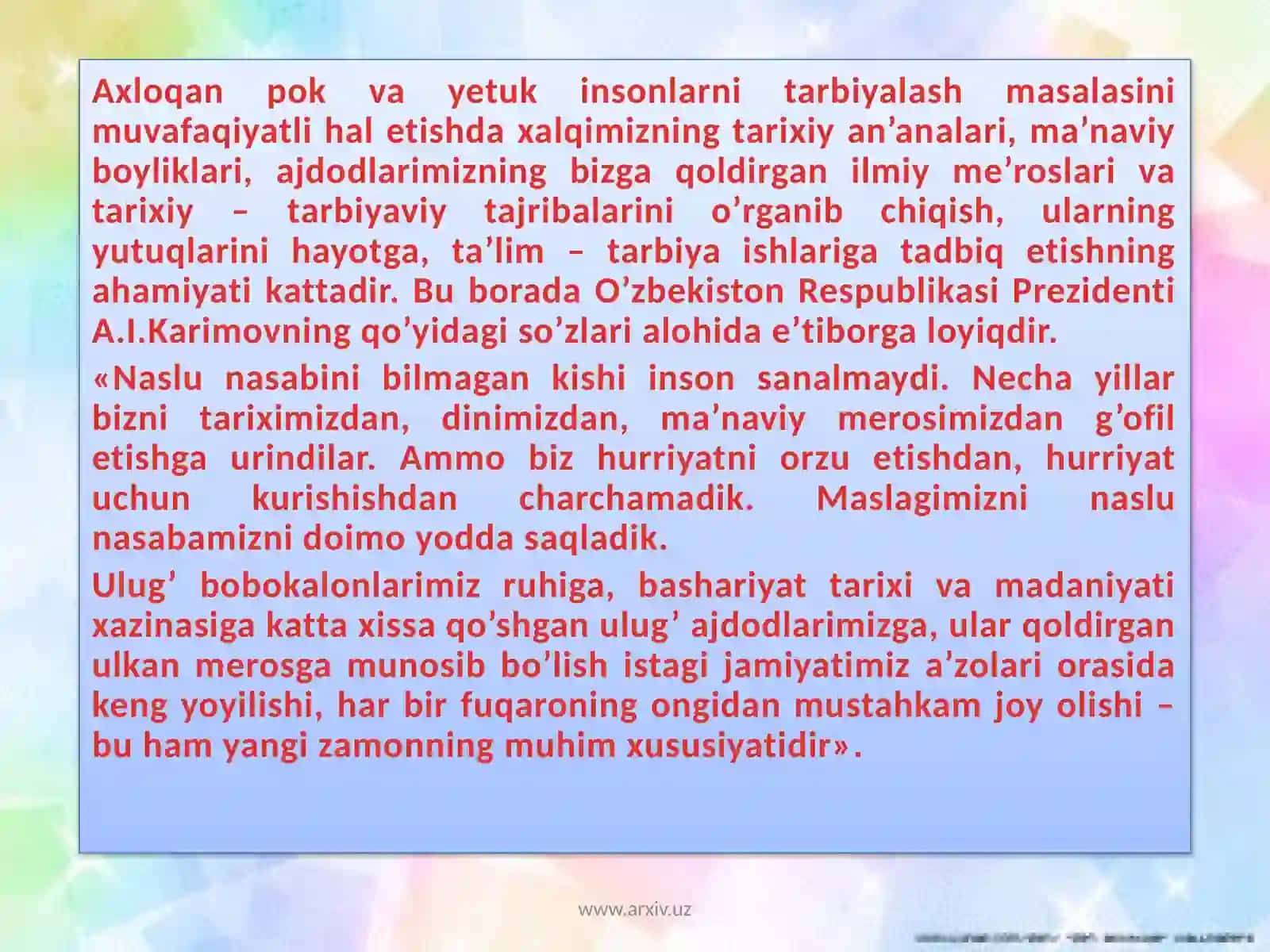 Pedagogika fanining rivojlanishi tarixi 4