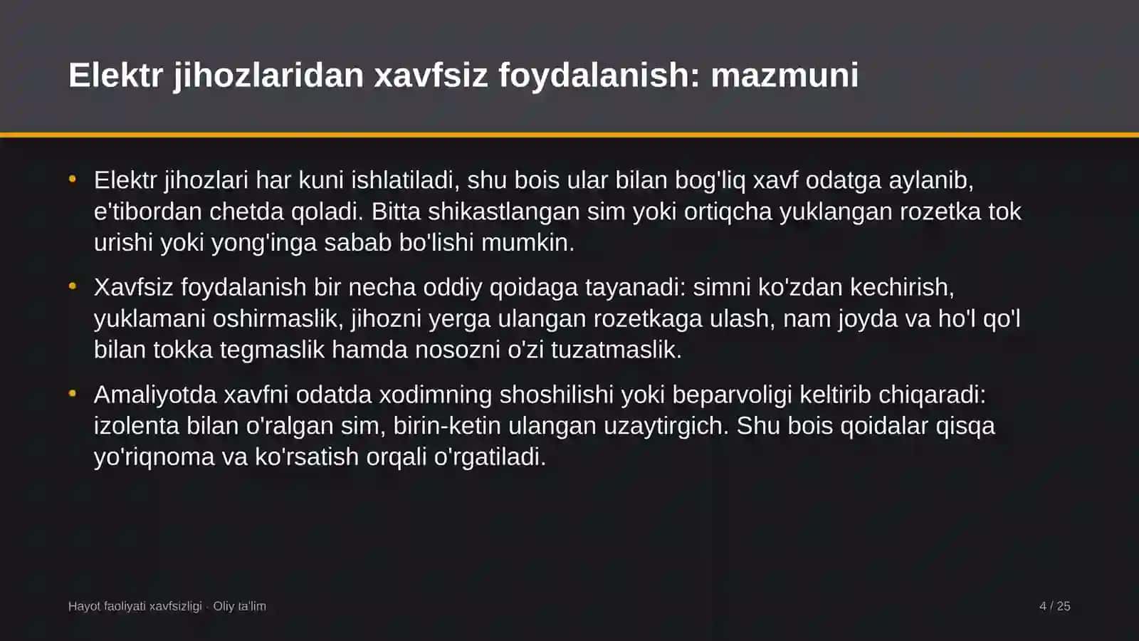 organik dehqonchilikda elektr jihozlaridan xavfsiz foydalanish 1308 4