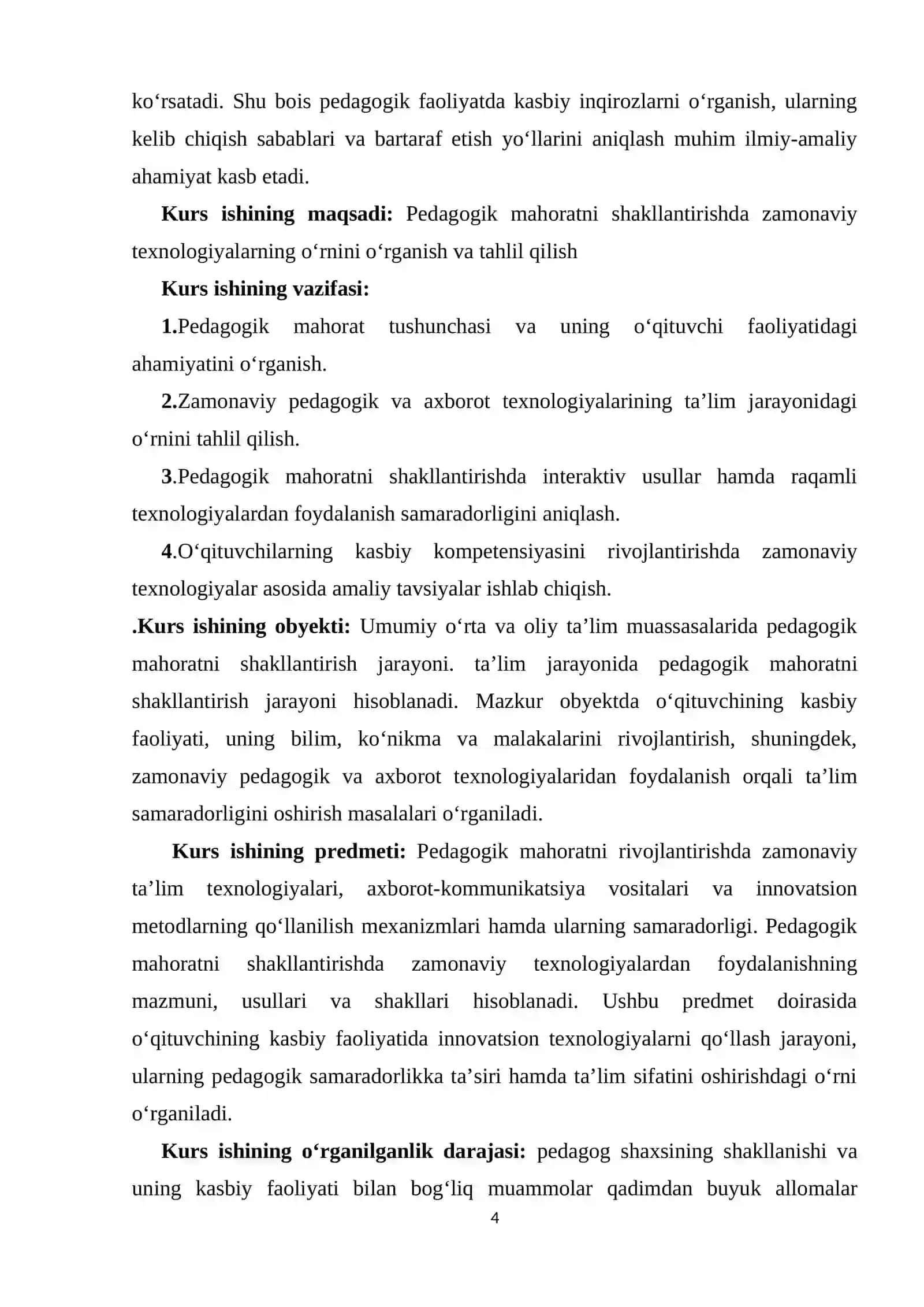 Pedagogik mahoratni shakllantirishda zamonaviy texnologiyalarning o‘rni 4