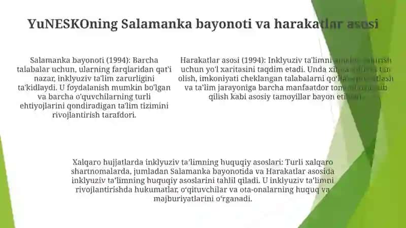 Inklyuziv Talimning Huquqiy Asoslari Xalqaro Hujjatlarda Tahlil Qilish 4