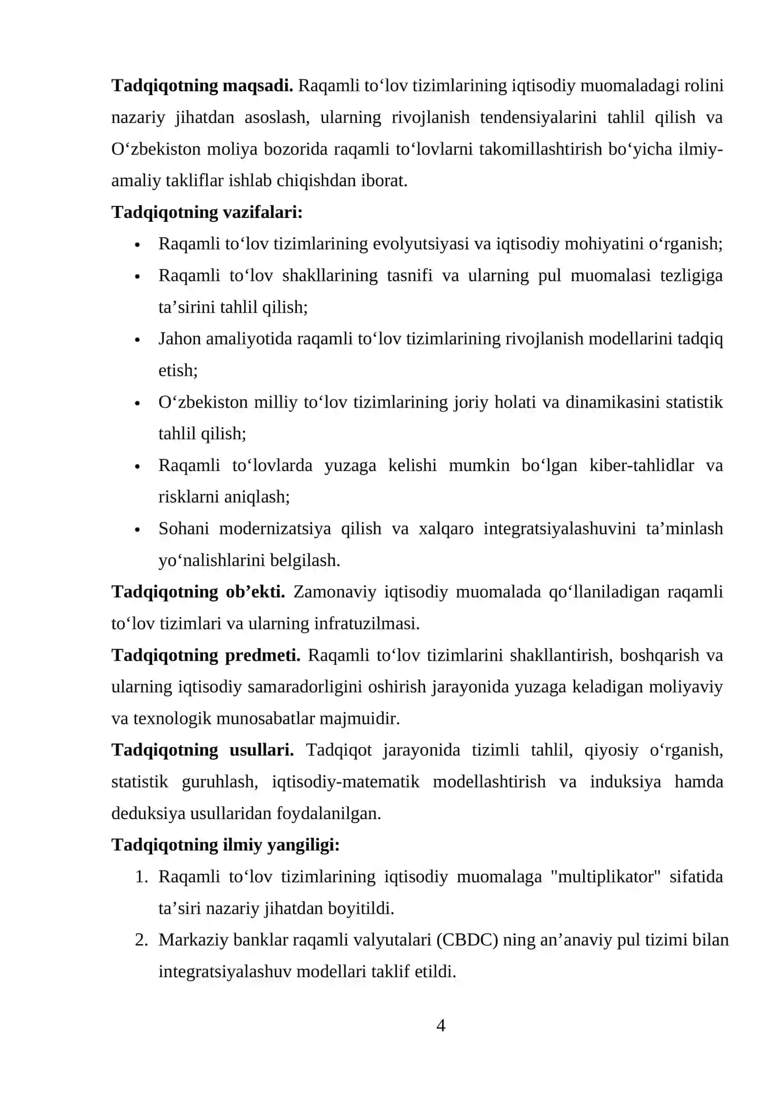 Raqamli to'lov tizimlari va ularning iqtisodiy muomaladagi roli 4