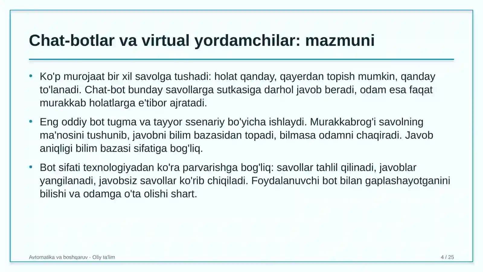 daryo transportida chat botlar va virtual yordamchilardan foydalanish 5715 4