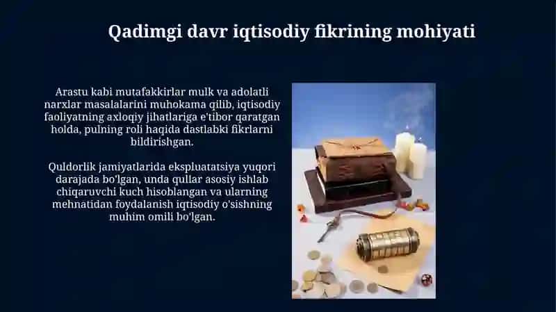 Qadimgi Yunoniston iqtisodiyoti: asosiy xususiyatlar 4