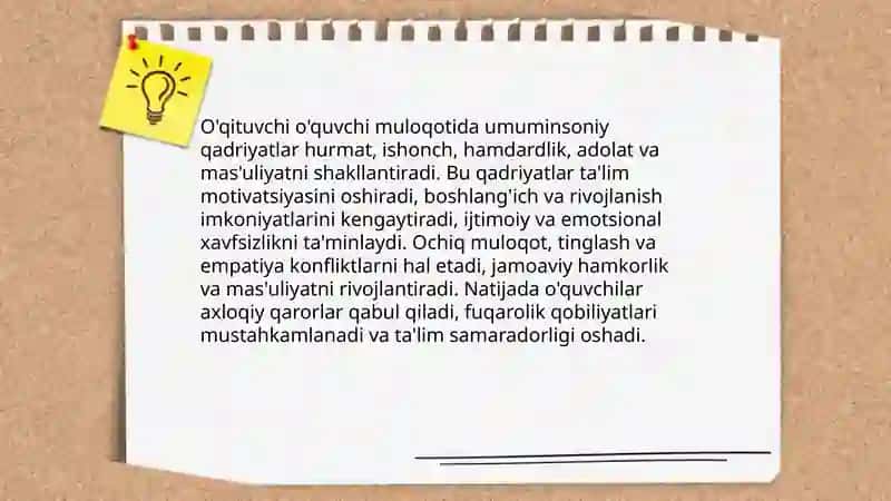 Pedagogik muloqotda umuminsoniy qadriyatlarning ustuvorligi 4