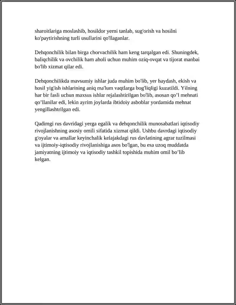 QADIMGI RUS DAVLATIDAGI IQTISODIY G'OYALAR 4