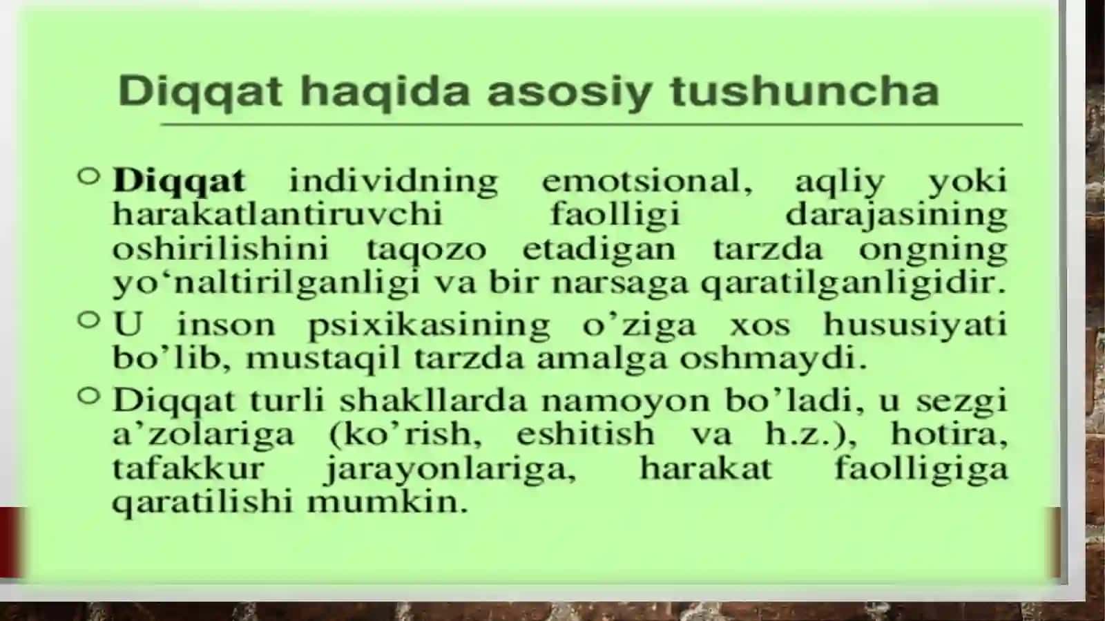 Diqqat psixologik jarayon sifatida 4