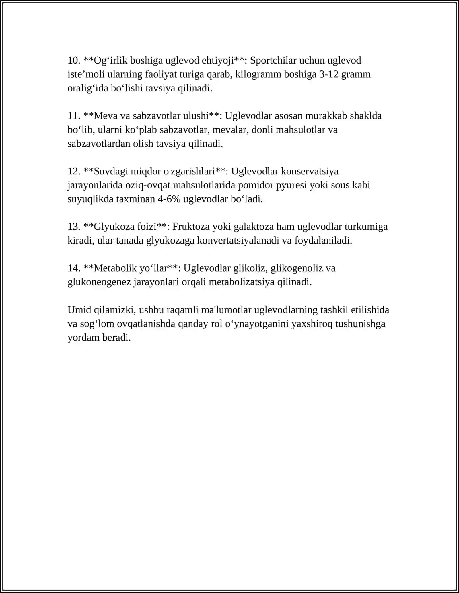 UGLEVODLAR ALMASHINUVI. AYEROB VA ANAYEROB PARCHALANISH 4