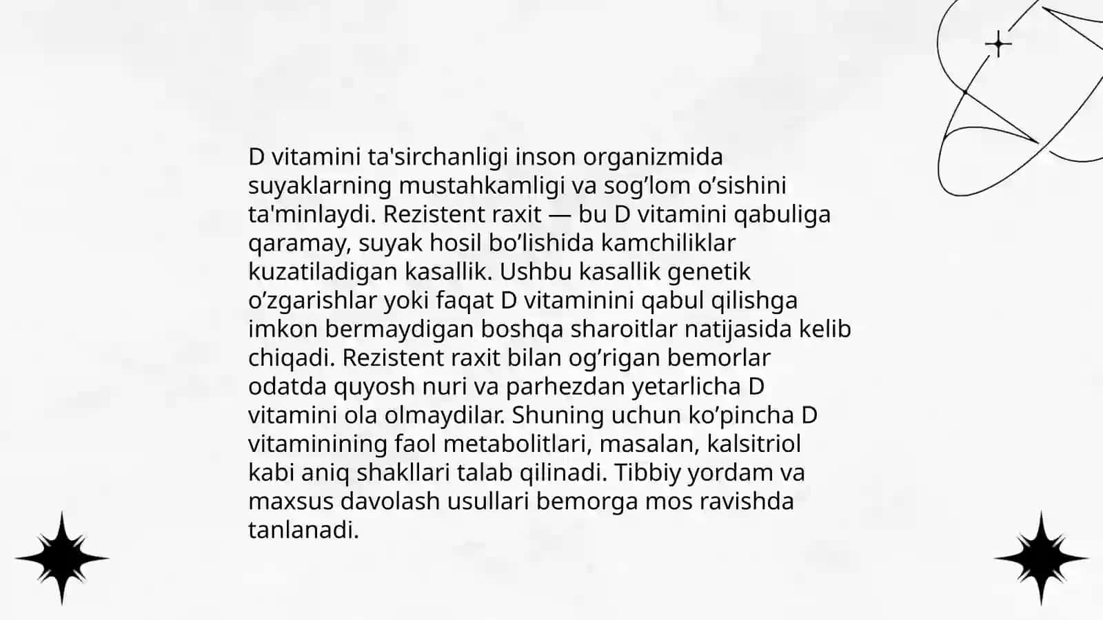 D vitaminga rezistent raxit 4