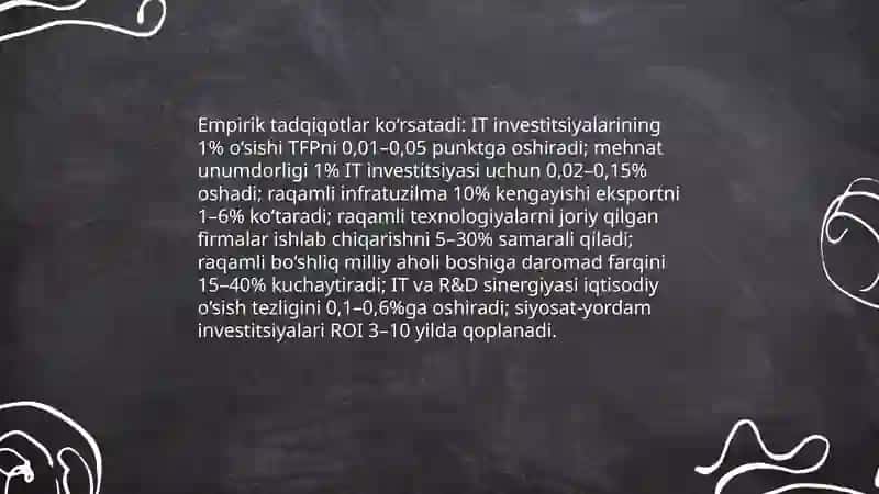 Iqtisodiyotda axborot texnologiyalarining o’rni va ahamiyati 4