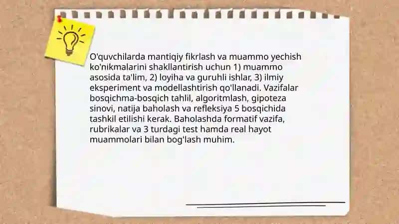 Ilmiy dunyoqarashni shakillantirish va oquvchilarni aqliy tarbiyalash 4