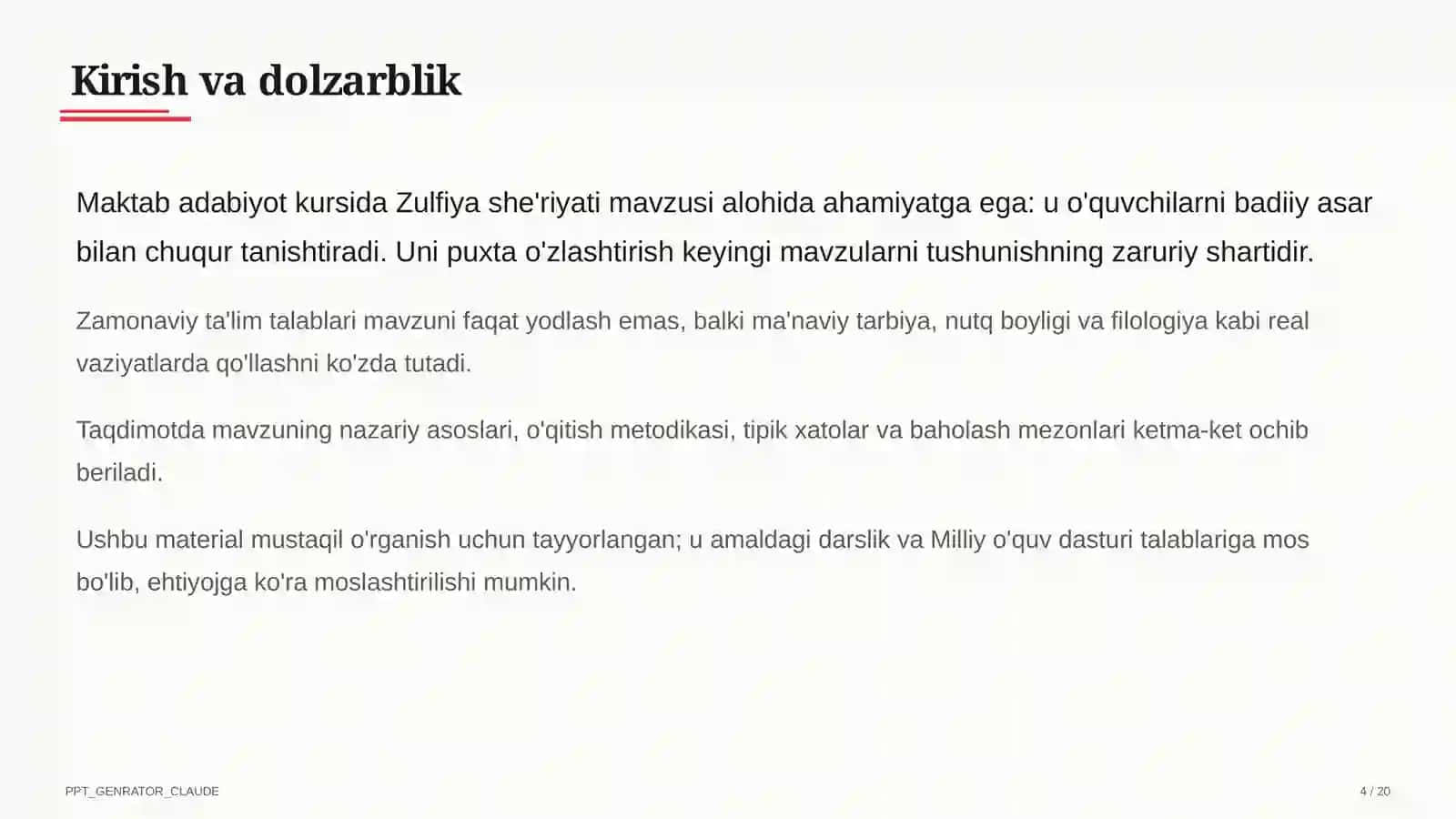 Zulfiya she'riyati (6-sinf) 4
