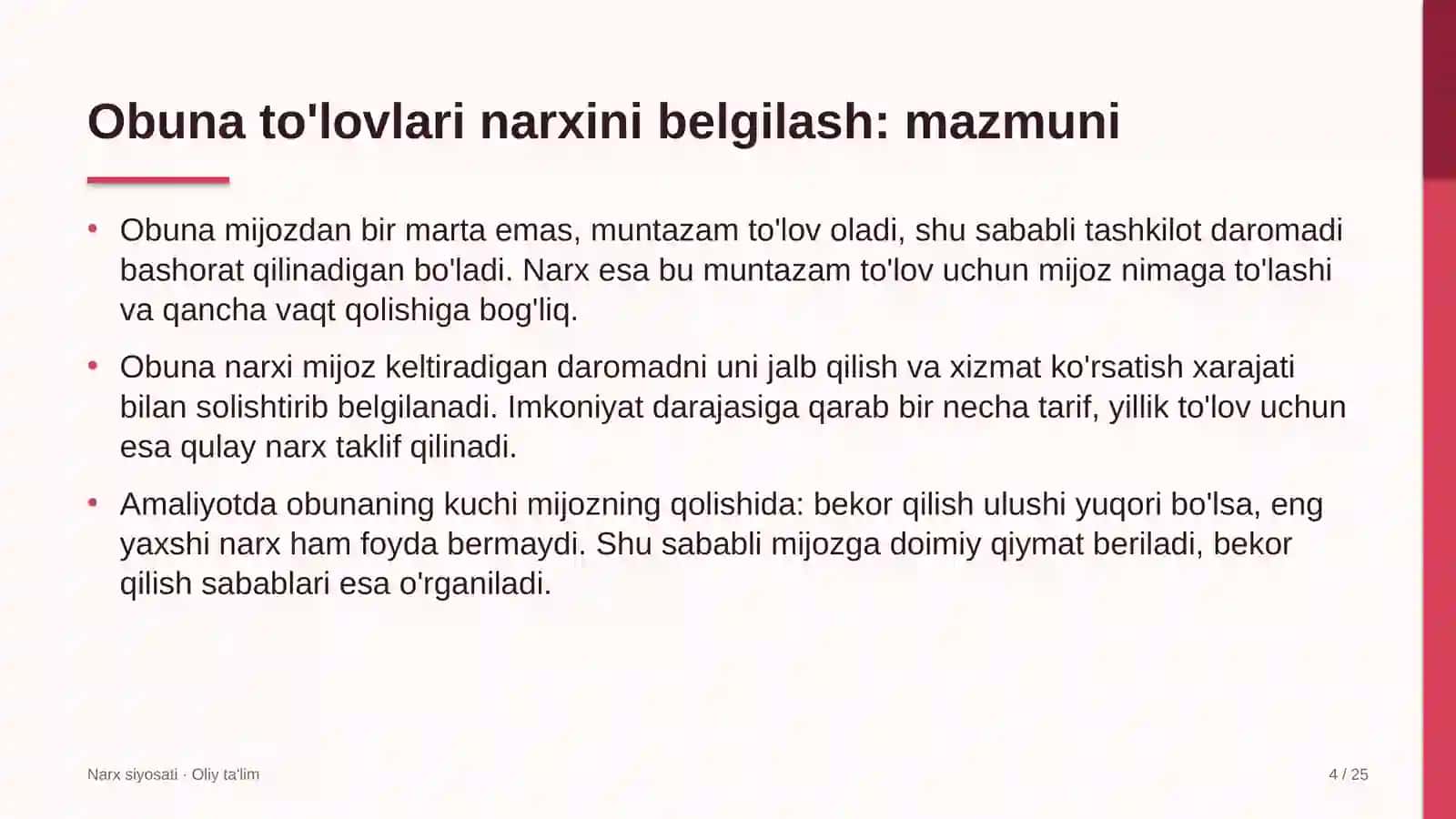 vagon ta'mirlash zavodlarida obuna to'lovlari narxini belgilash 9816 4