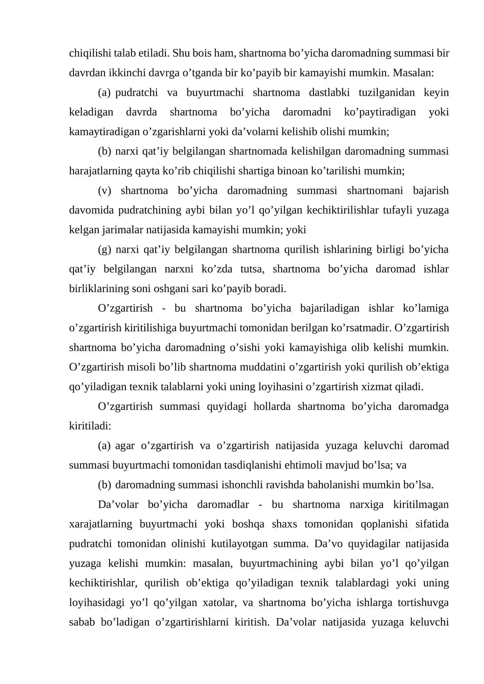 BHXS (IAS) 11 “Qurilish shartnomalari” 4