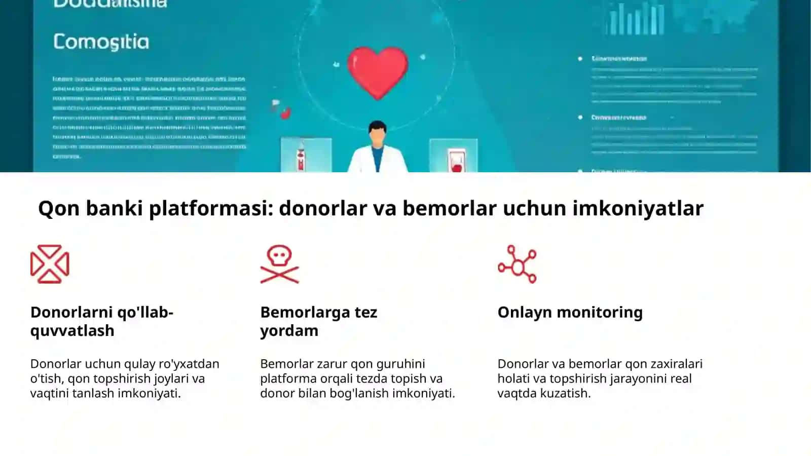 Qon donor topish va qon banki platformasi 4