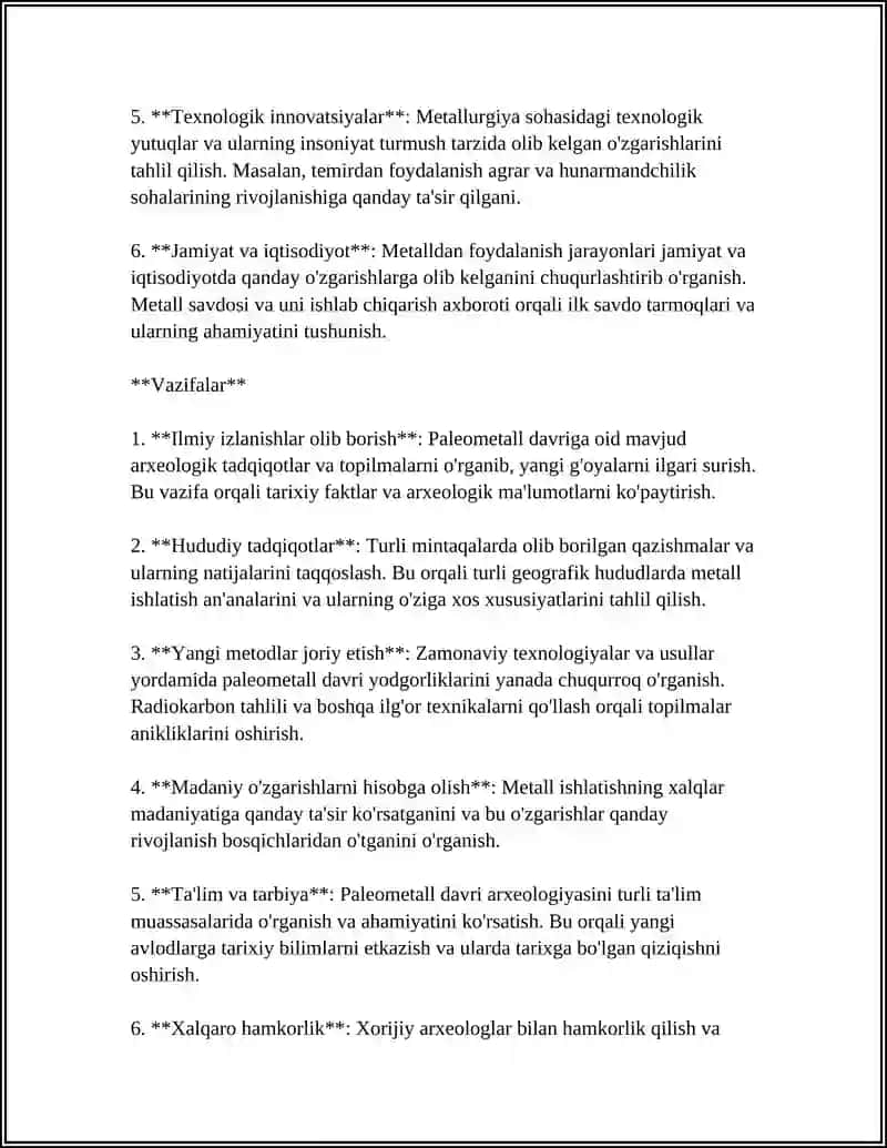 Paleometall Davri Arxeologiyasiga Umumiy Kirish 4