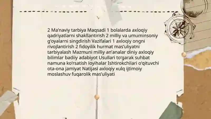 Boshlangʻich taʼlimda tarbiya turlari 4