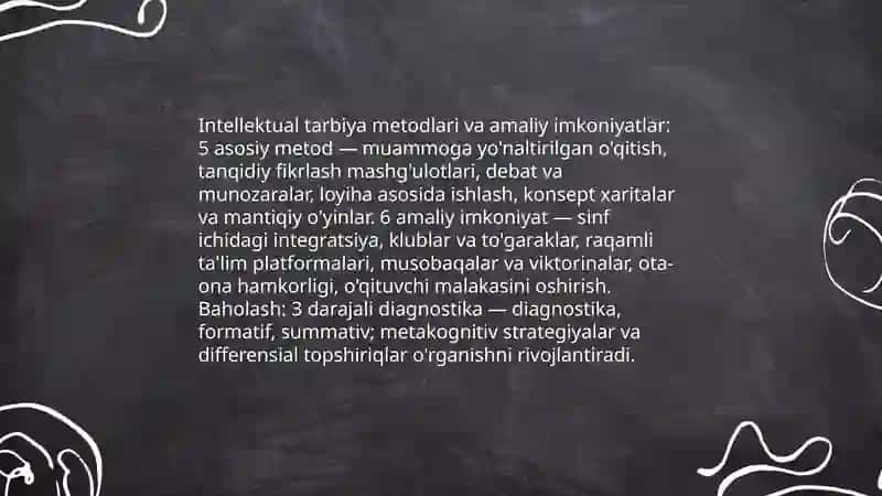 Pedagogik foaliyatda tarbiya turlari va usullaridan foydalanish imkonnniyatlari 4