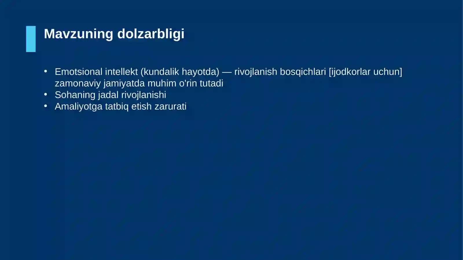 Emotsional intellekt (kundalik hayotda) — rivojlanish bosqichlari [ijodkorlar uchun] 4